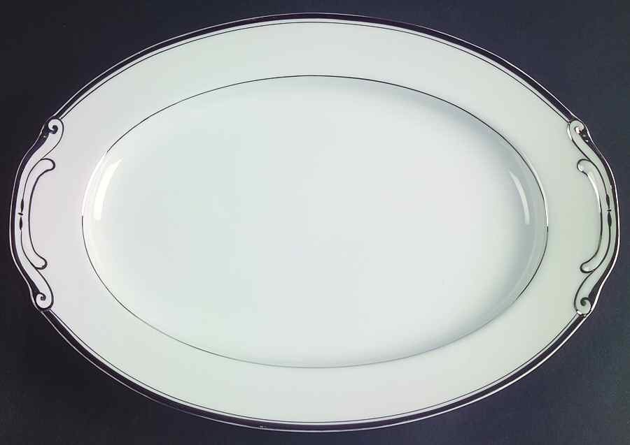 FUK6 12" Oval Serving Platter by Fukagawa-1
