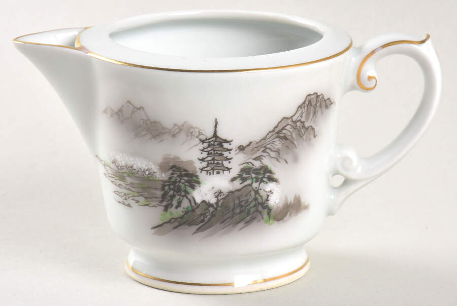 Landscape Mini Creamer by Fukagawa-1