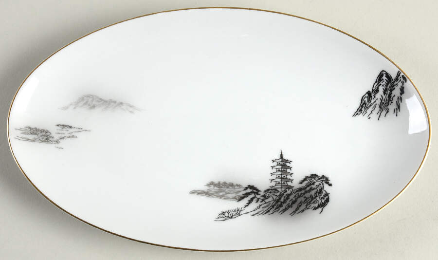 Landscape Relish/Gravy Underplate by Fukagawa-1