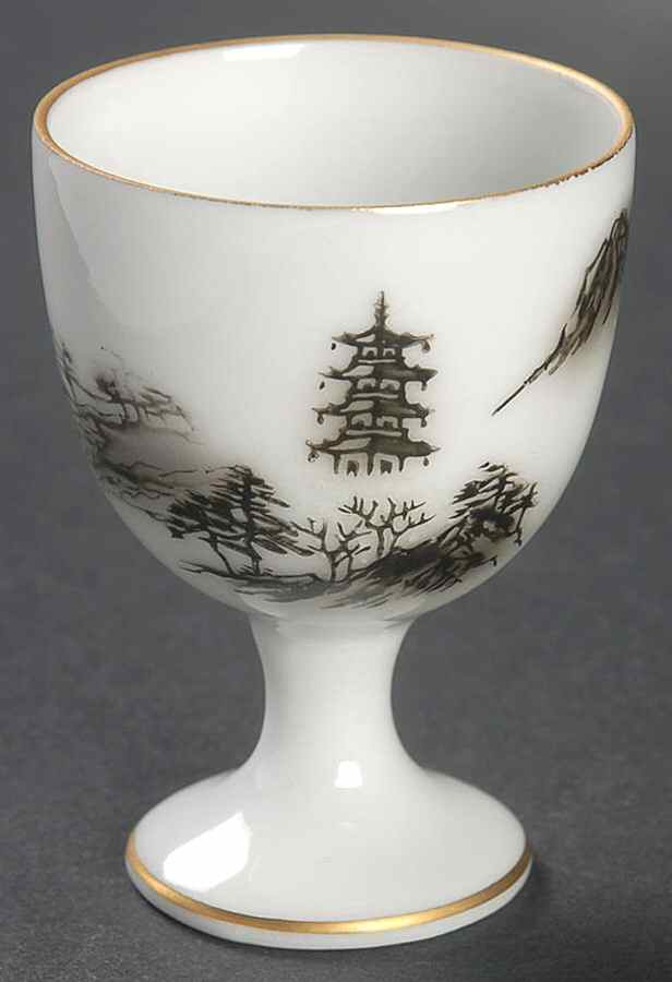 Landscape Single Egg Cup by Fukagawa-1