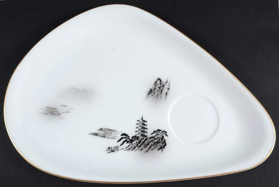 Landscape Snack Plate by Fukagawa-1