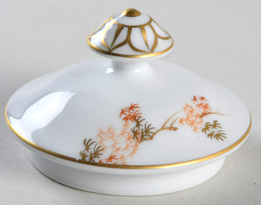 Maple (Rim) Lid for Sugar Bowl by Fukagawa-1