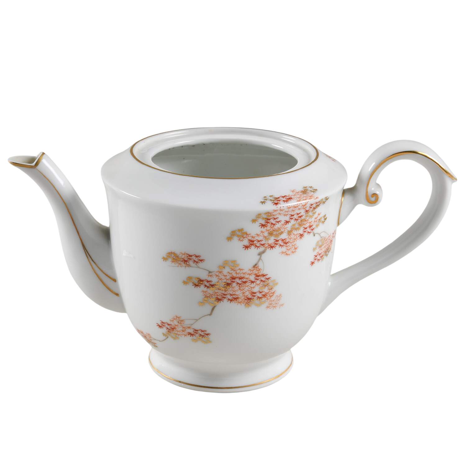 Maple (Rim) Teapot No Lid by Fukagawa-1