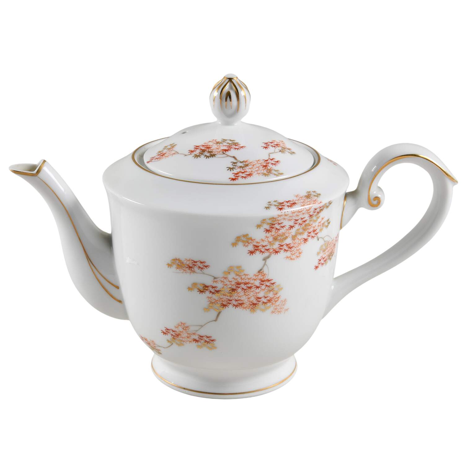 Maple (Rim) Teapot & Lid by Fukagawa-1