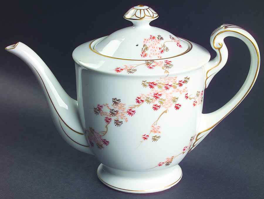 Maple (Rim) Teapot & Lid by Fukagawa-1