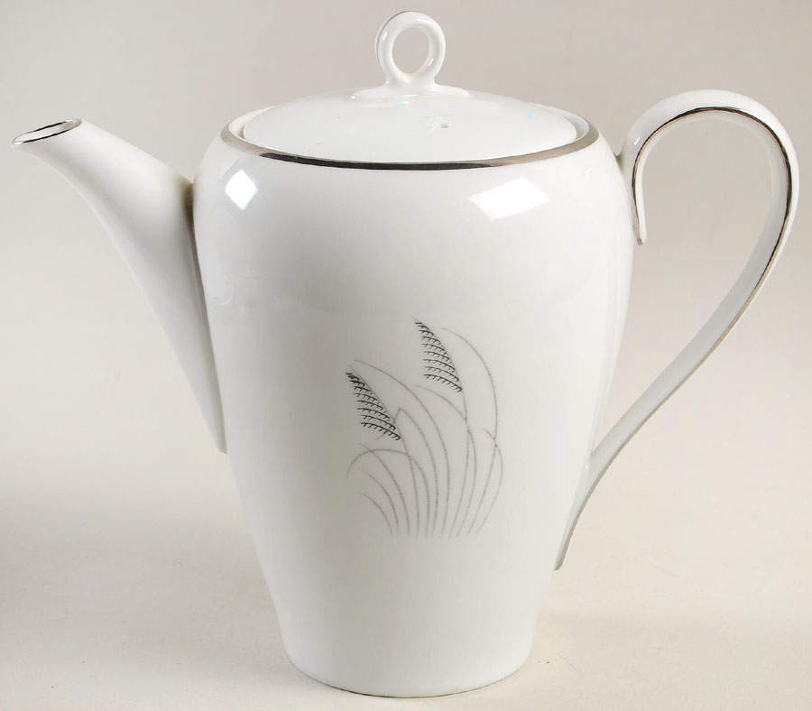 Moon Glow (Black Plant) Coffee Pot & Lid by Fukagawa-1