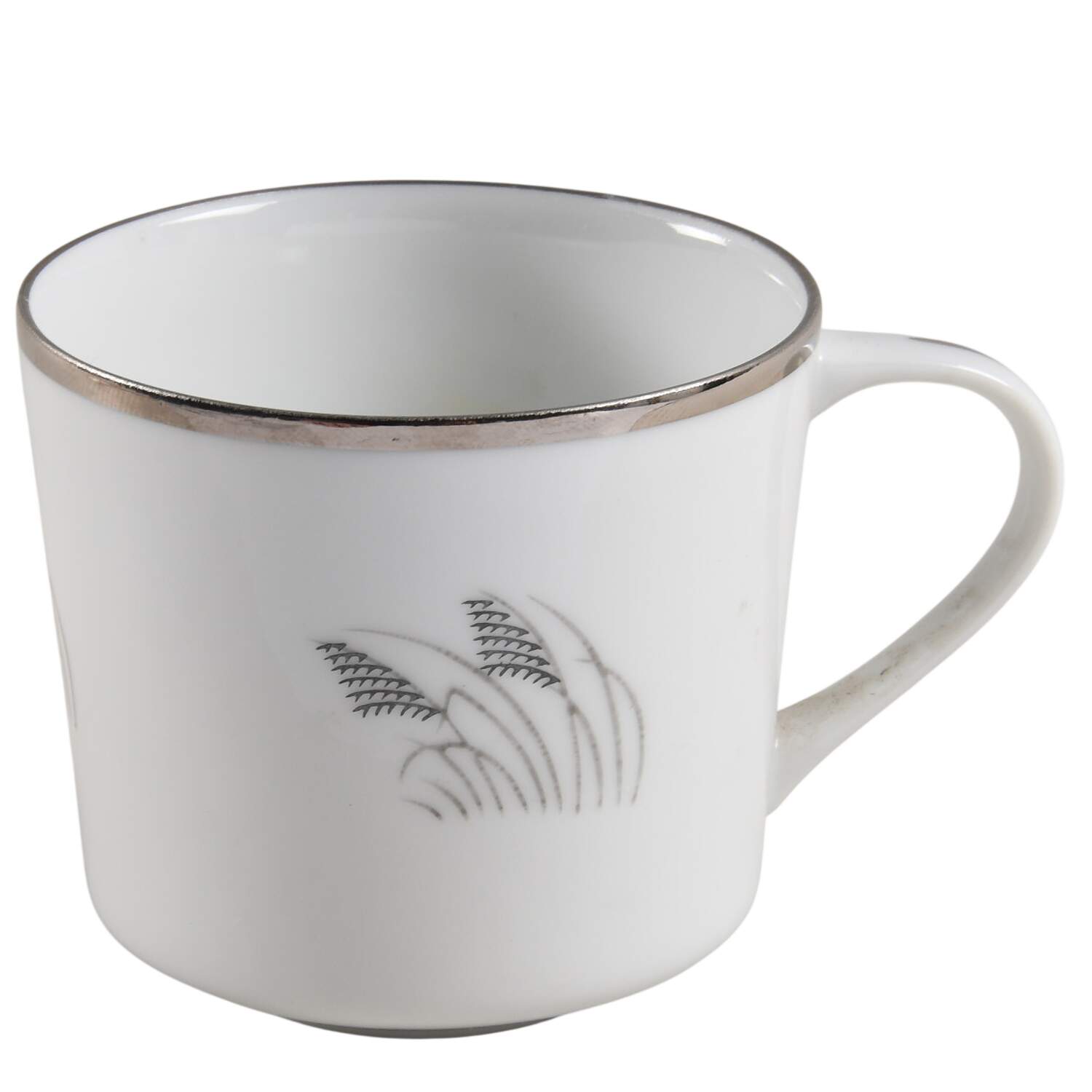 Moon Glow (Black Plant) Flat Cup by Fukagawa-1