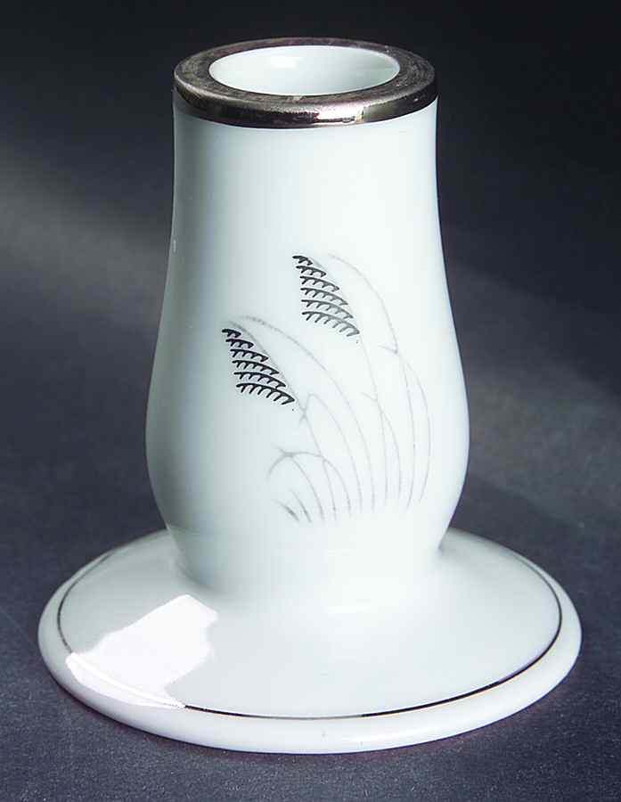 Moon Glow (Black Plant) 3" Candlestick by Fukagawa-1