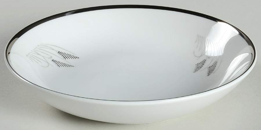Moon Glow (Black Plant) Fruit/Dessert (Sauce) Bowl by Fukagawa-1
