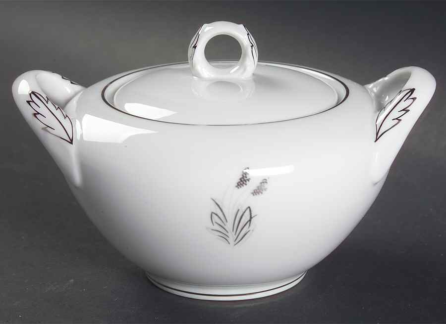 Moonlight Sugar Bowl & Lid by Fukagawa-1