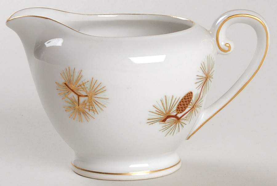 Pine Cone (Coupe Shape) Creamer by Fukagawa-1