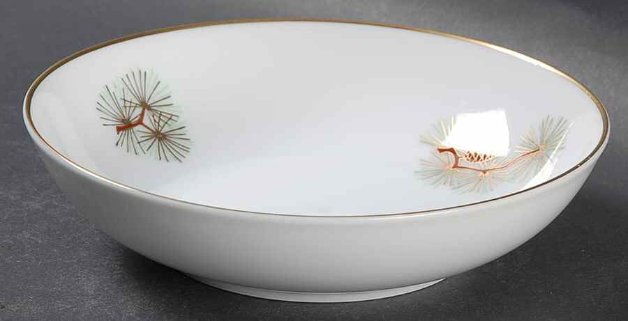 Pine Cone (Coupe Shape) Fruit/Dessert (Sauce) Bowl by Fukagawa-1