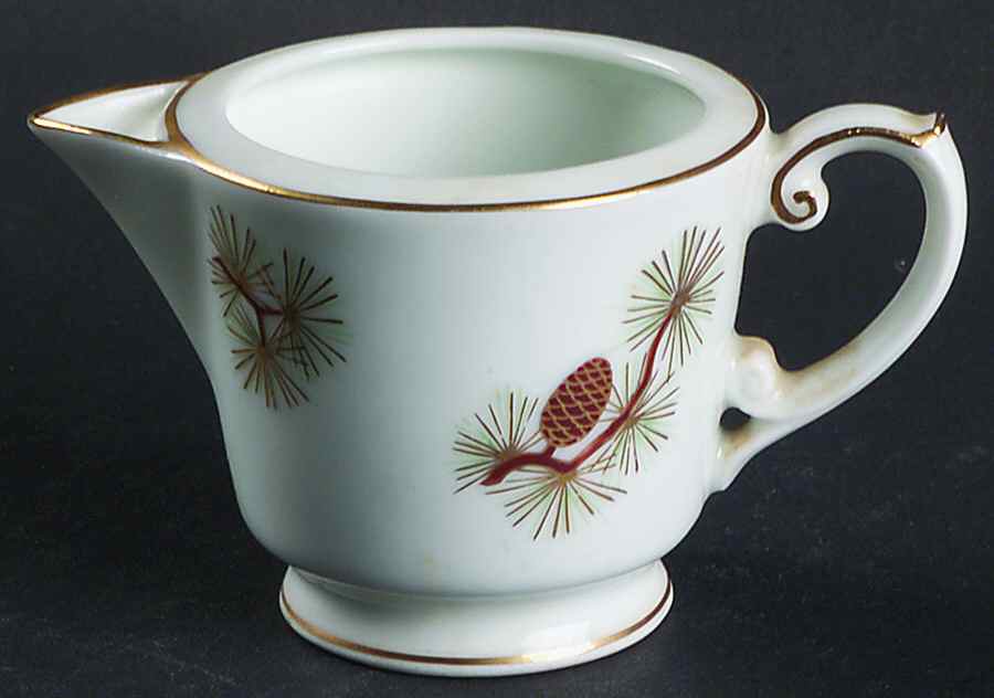 Pine Cone (Rim Shape) Mini Creamer by Fukagawa-1
