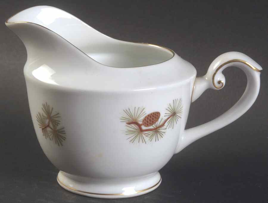 Pine Cone (Rim Shape) Creamer by Fukagawa-1