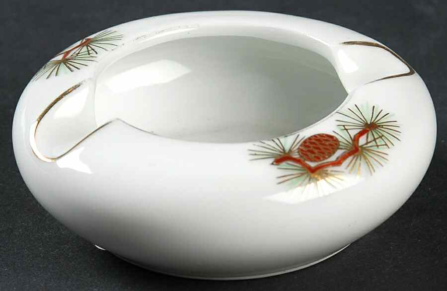 Pine Cone (Rim Shape) Small Ashtray by Fukagawa-1