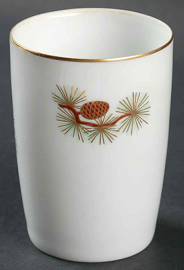 Pine Cone (Rim Shape) (China) Juice Tumbler by Fukagawa-1