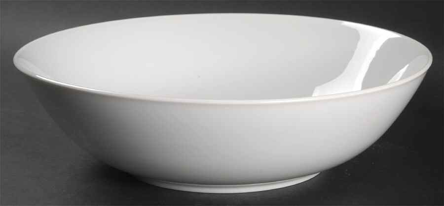 Plain White 9" Salad Serving Bowl by Fukagawa-1
