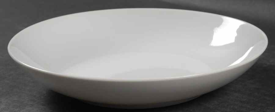 Plain White Coupe Soup Bowl by Fukagawa-1