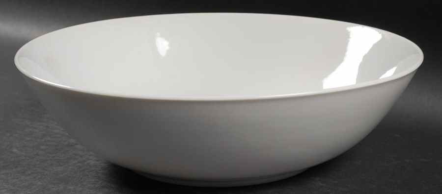 Plain White 10" Round Vegetable Bowl by Fukagawa-1
