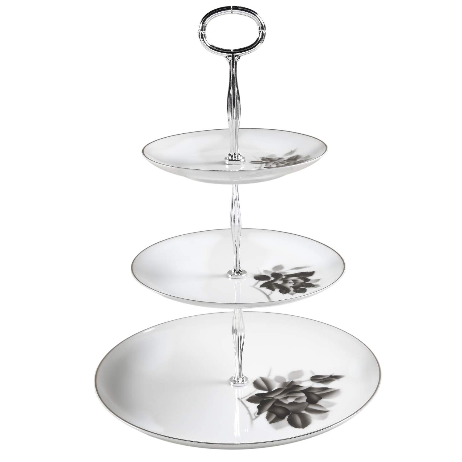 Princess 13 7/8"-14 1/4" 3-Tiered Serving Tray(DP,SP,BB) HC by Fukagawa-1