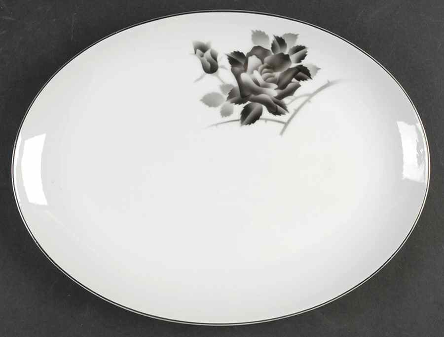 Princess 12" Oval Serving Platter by Fukagawa-1