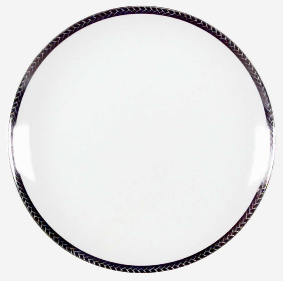 Silver Braid Salad Plate by Fukagawa-1