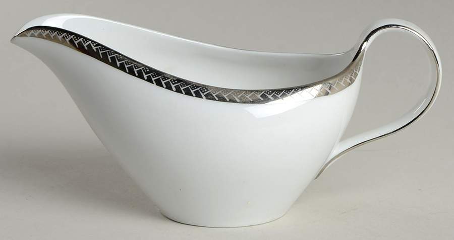 Silver Braid Creamer by Fukagawa-1