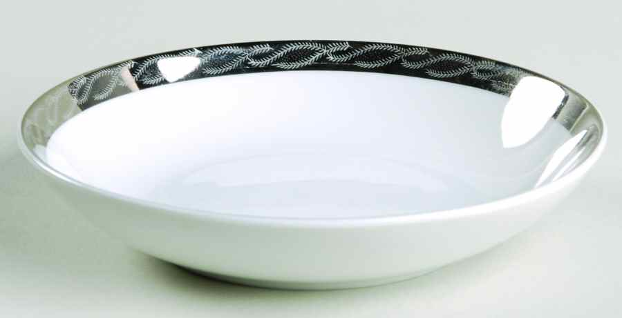 Silver Lichen Fruit/Dessert (Sauce) Bowl by Fukagawa-1