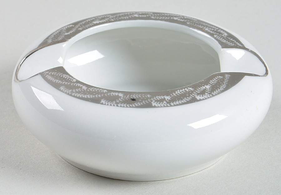 Silver Lichen Small Ashtray by Fukagawa-1