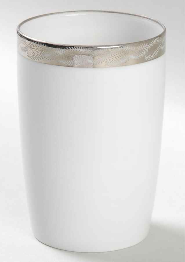 Silver Lichen Tall China Tumbler by Fukagawa-1