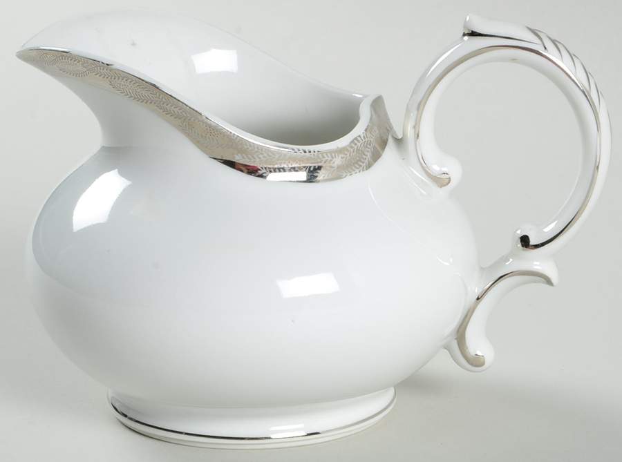 Silver Lichen Creamer by Fukagawa-1