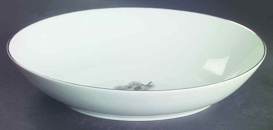 Silver Pine 10" Oval Vegetable Bowl by Fukagawa-1