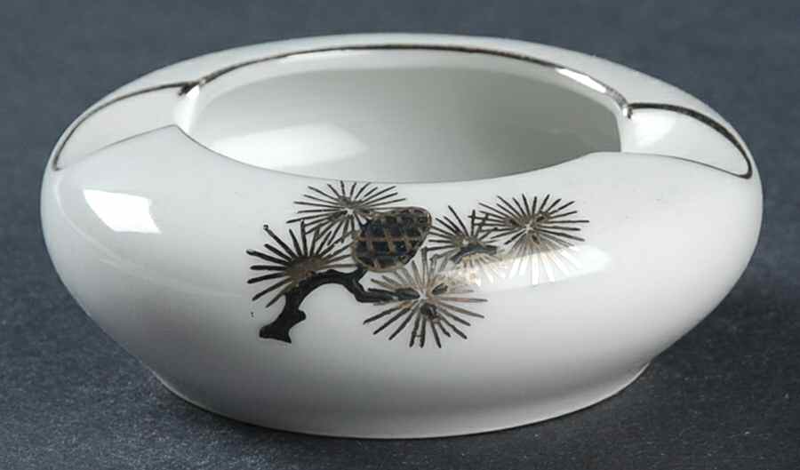Silver Pine Small Ashtray by Fukagawa-1