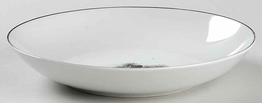 Silver Pine Coupe Soup Bowl by Fukagawa-1