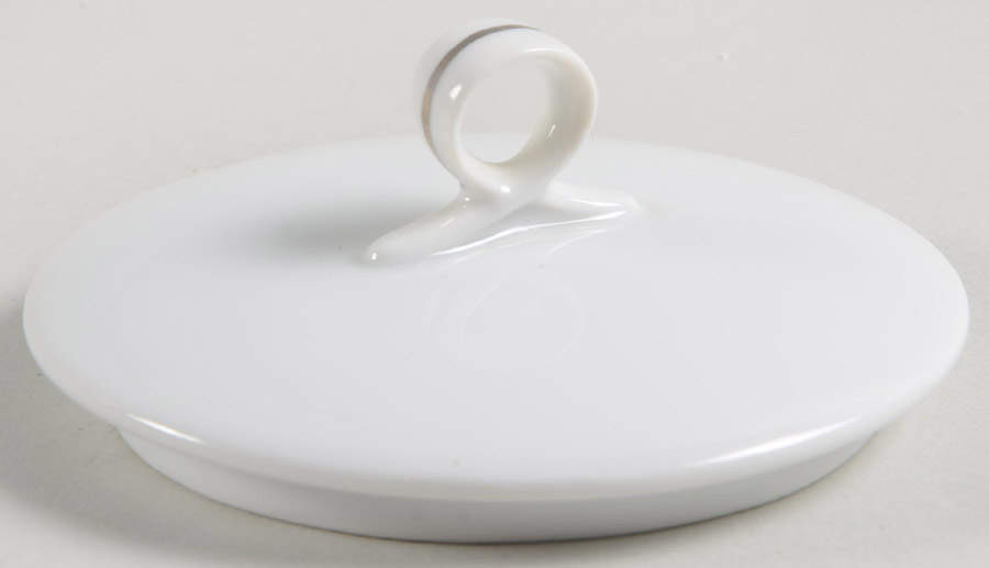 White Rose Lid for Sugar Bowl by Fukagawa-1