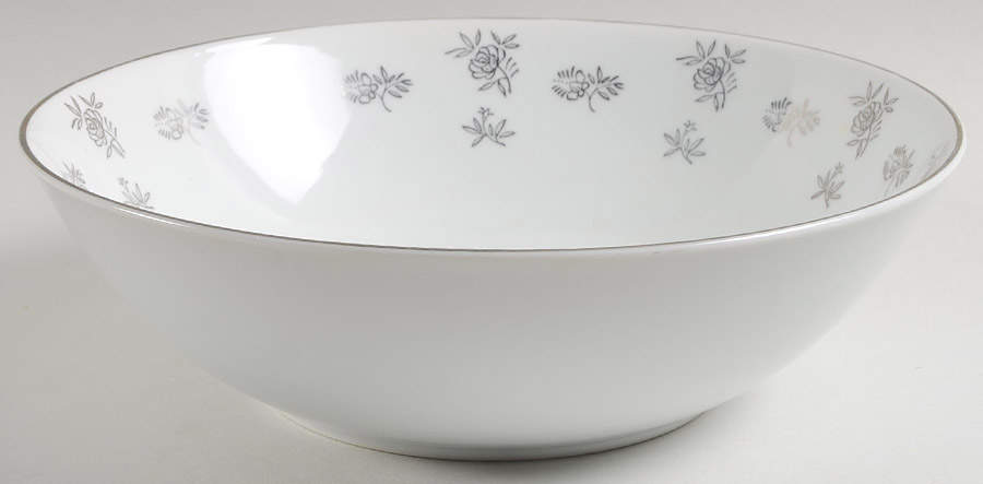 White Rose 9" Round Vegetable Bowl by Fukagawa-1