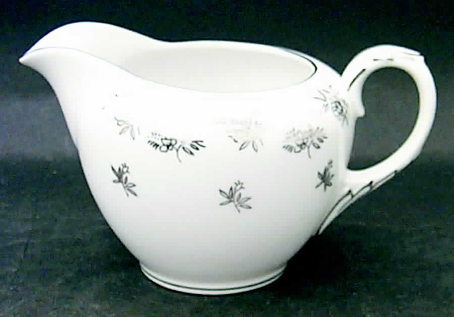 White Rose Creamer by Fukagawa-1