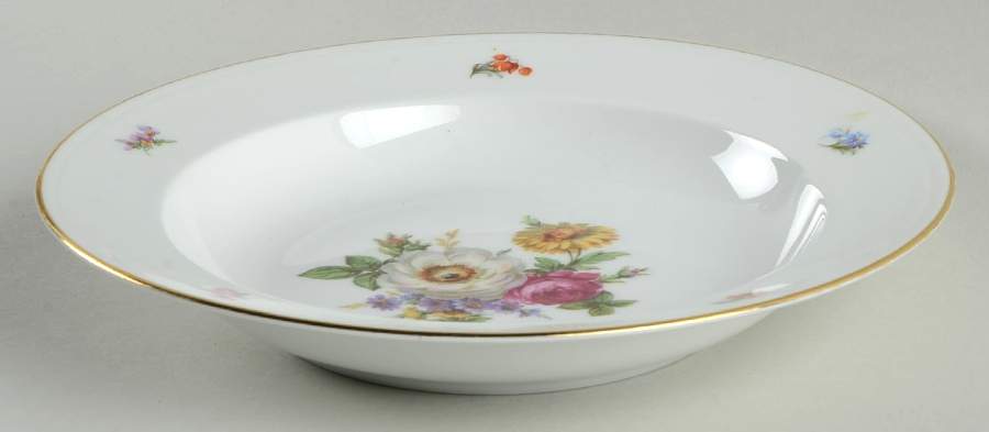 Ancestral Dresden Rim Soup Bowl by Furstenberg-1