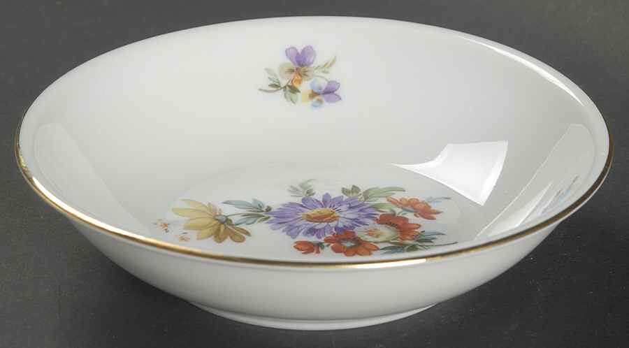 Ancestral Dresden Fruit/Dessert (Sauce) Bowl by Furstenberg-1