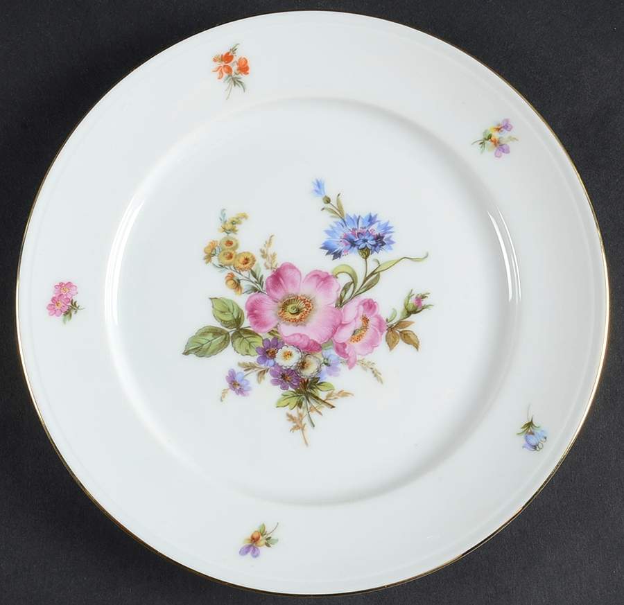 Ancestral Dresden Salad Plate by Furstenberg-1