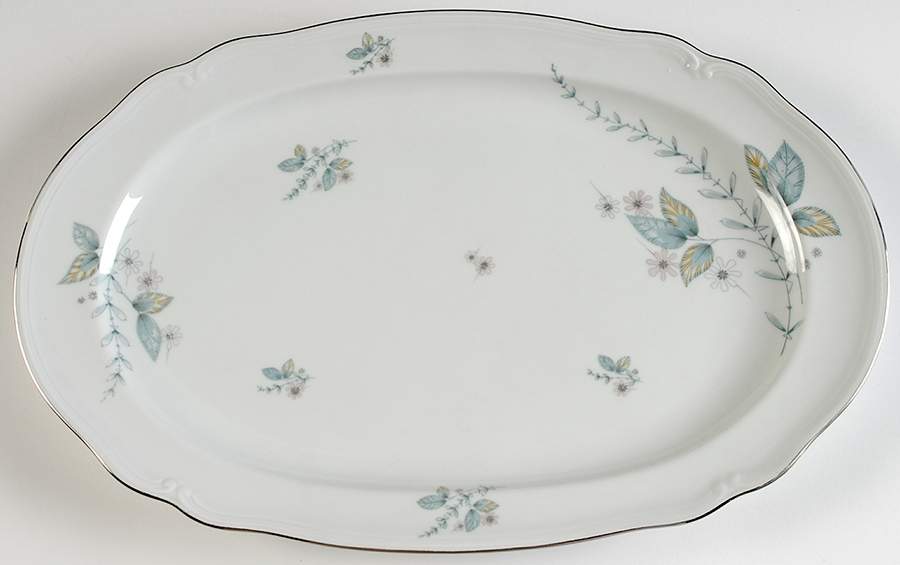 Bluette 15" Oval Serving Platter by Furstenberg-1