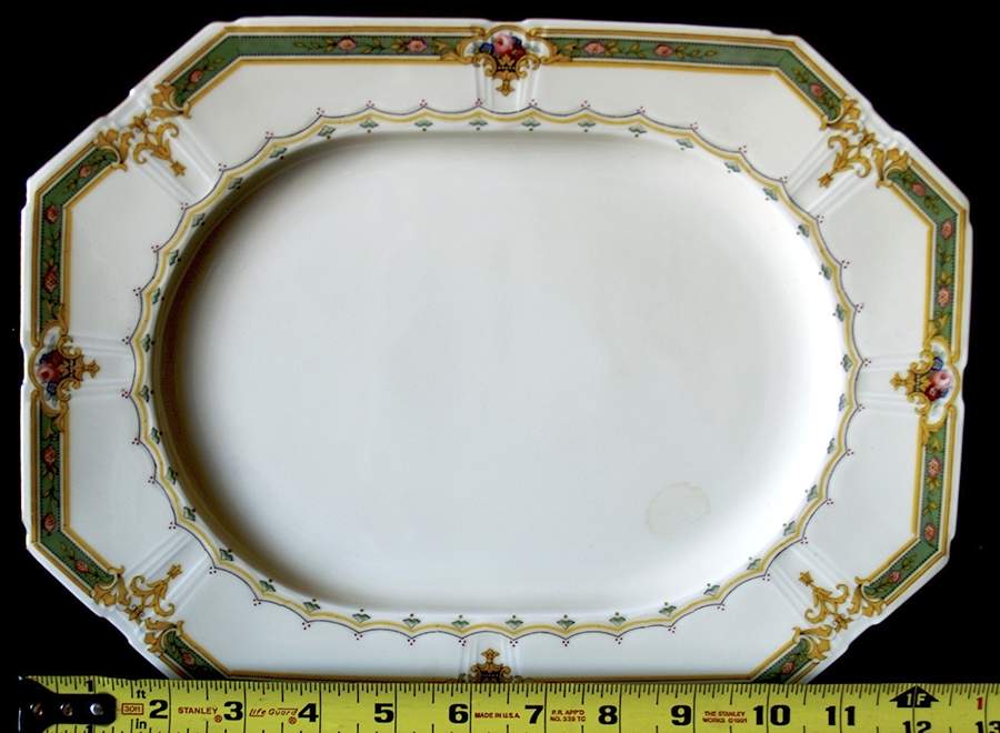 FUR11 12" Oval Serving Platter by Furstenberg-1