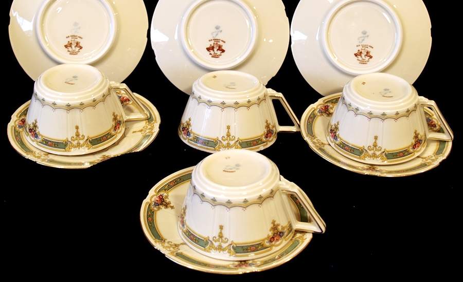 FUR11 Flat Cup & Saucer Set by Furstenberg-1