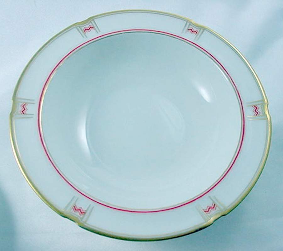 FUR14 (No Flowers) Rim Cereal Bowl by Furstenberg-1