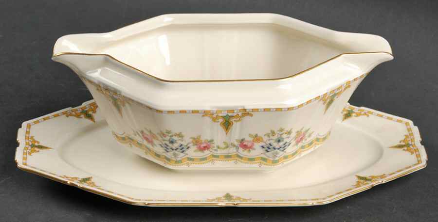 FUR2 Gravy Boat with Attached Underplate by Furstenberg-1