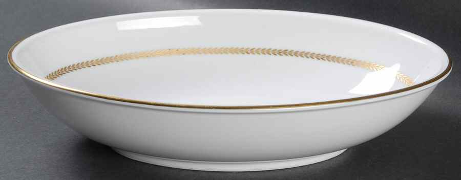 Golden Laurel 9" Oval Vegetable Bowl by Furstenberg-1