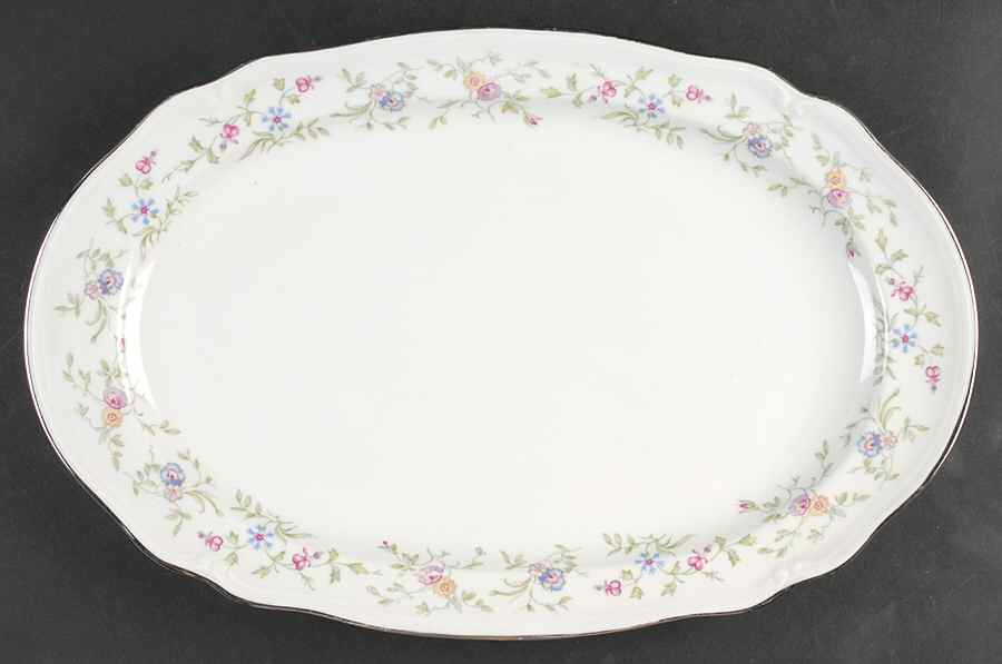 Lyric 15" Oval Serving Platter by Furstenberg-1