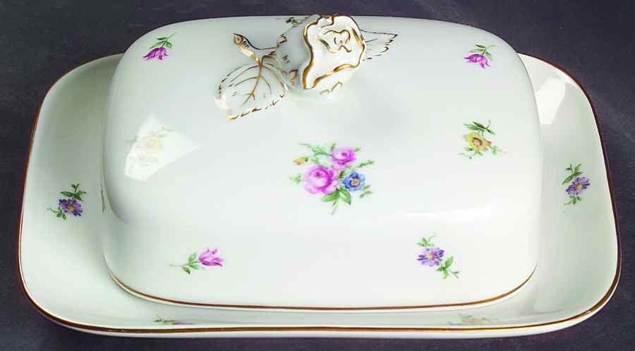 Millefleur Square Covered Butter by Furstenberg-1