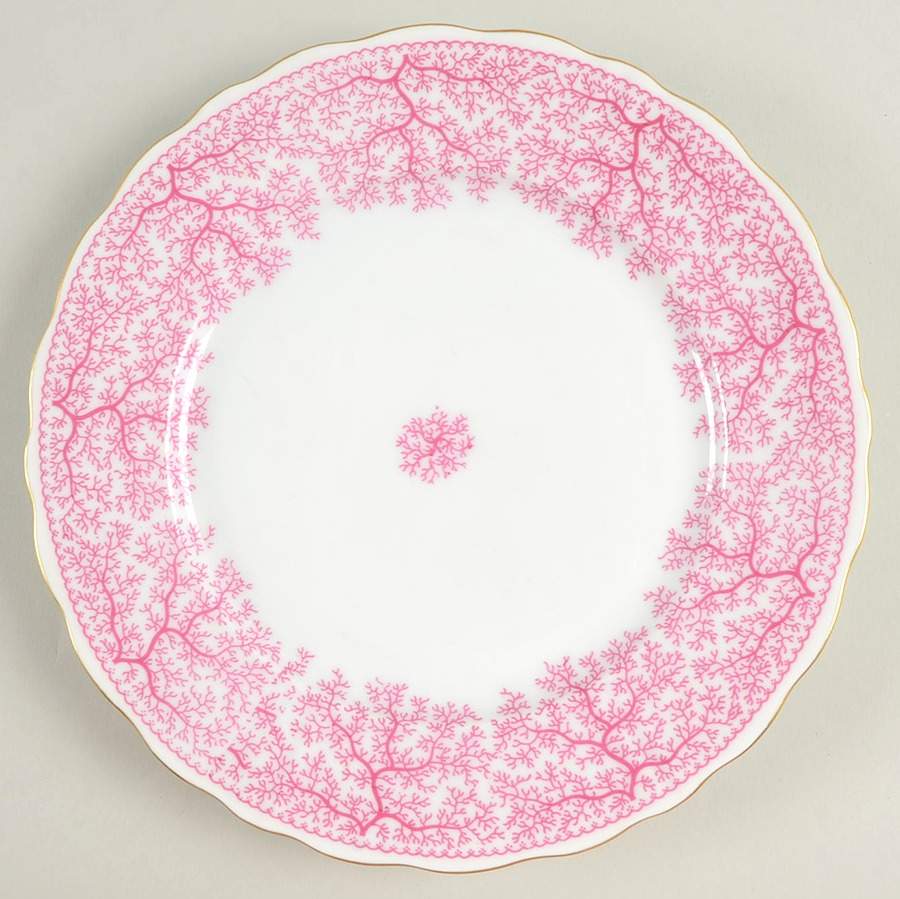 Park Lane Pink (Scalloped) Luncheon Plate by Furstenberg-1