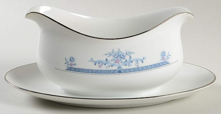 Clayton Gravy Boat with Attached Underplate by Four Crown-1